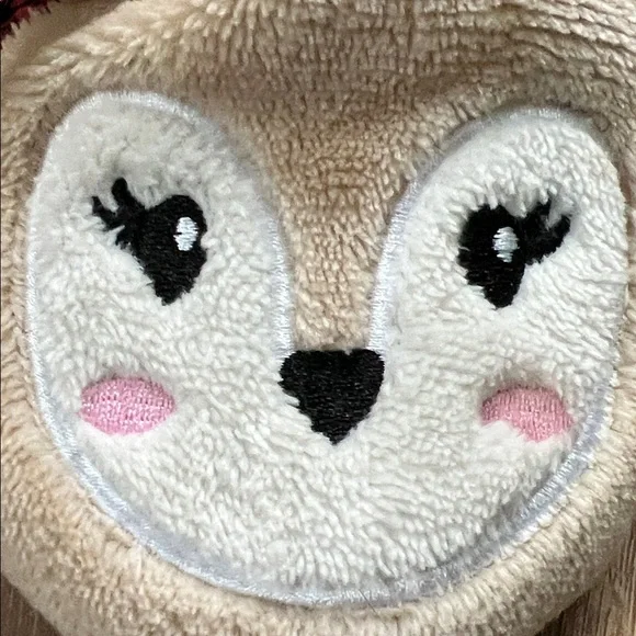 Reindeer Sequin Slippers Size 7 - Picture 5 of 14